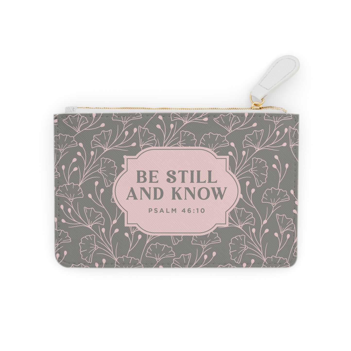 Be Still and Know Flower Mini Clutch