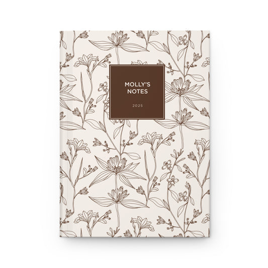 Vintage Blooms Personalized 2025 Journal