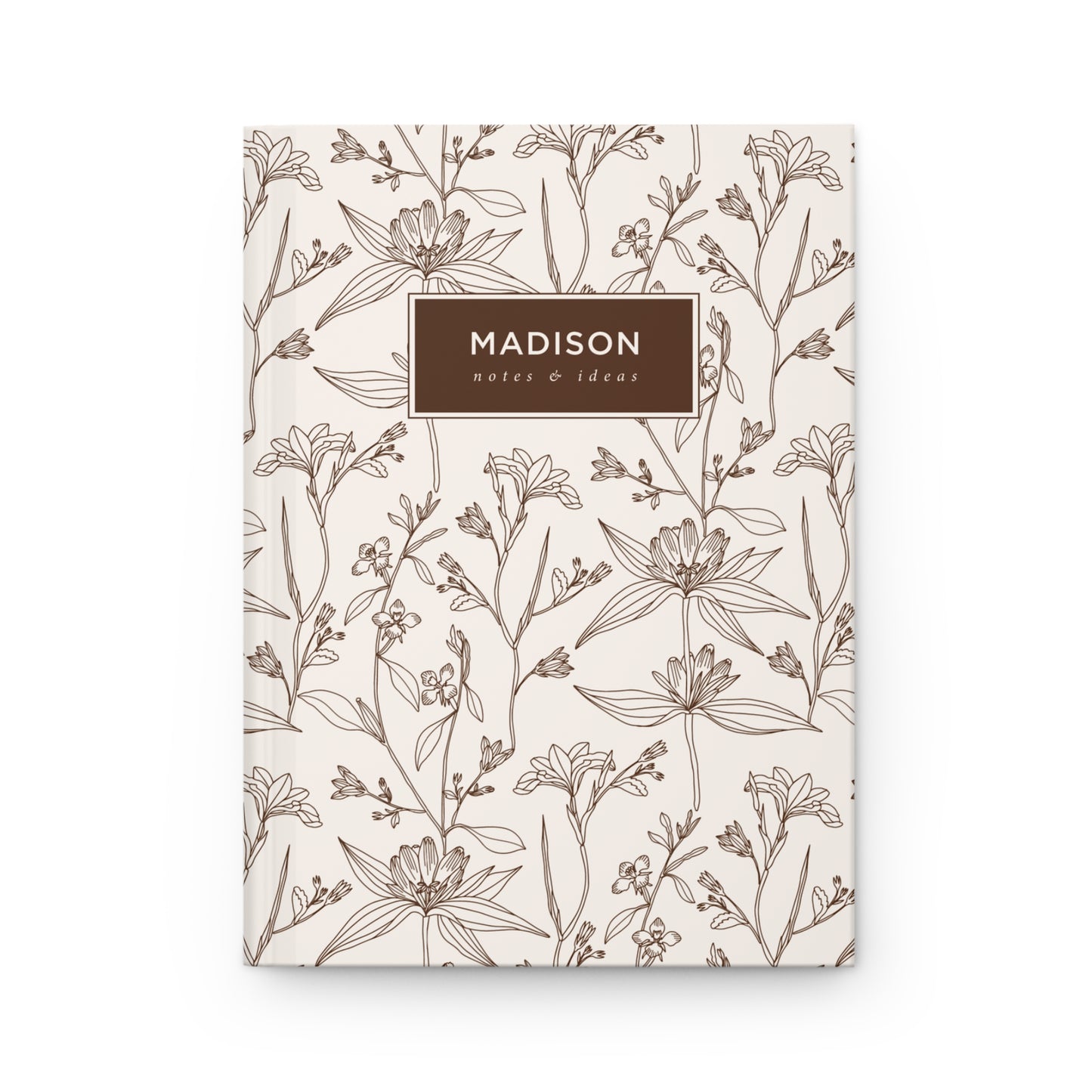 Vintage Blooms Hardcover Lined Notebook