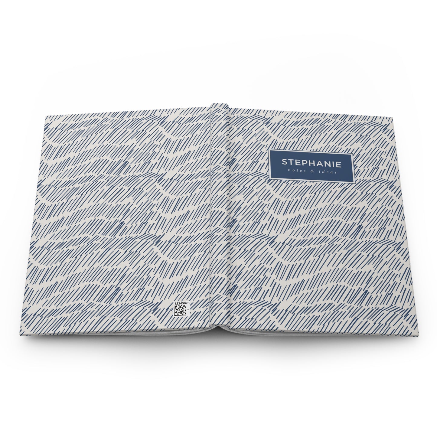 Blue Strike Hardcover Lined Notebook