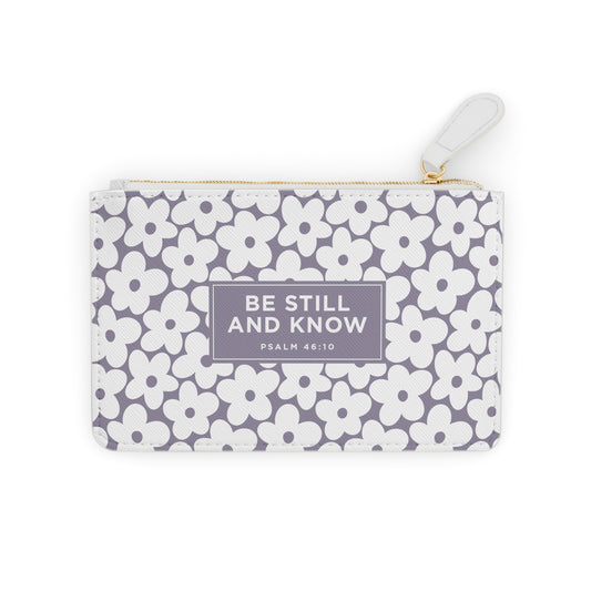 Be Still and Know Flower Pop Mini Clutch