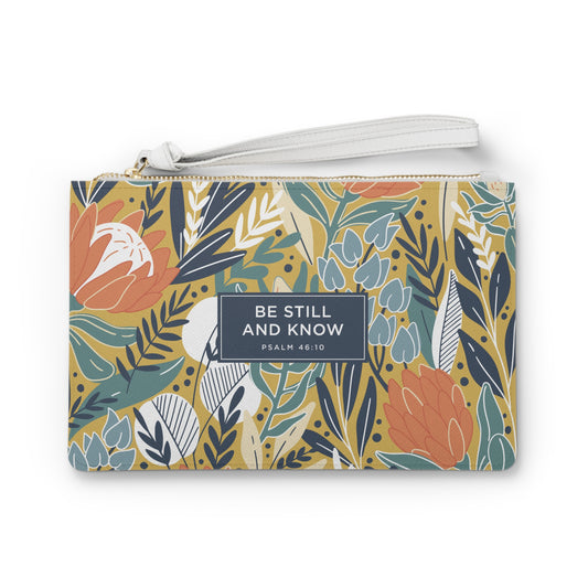 Be Still and Know Zipper Wristlet