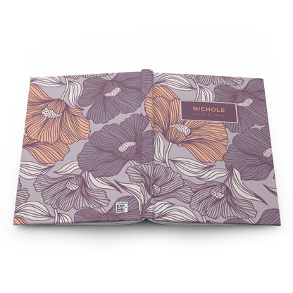 Blooming Lines Hardcover Lined Notebook