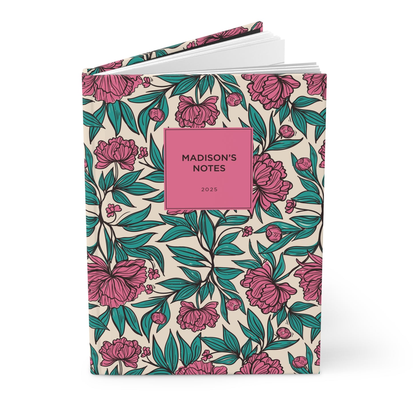 Floral Stems & Blooms Personalized 2025 Journal