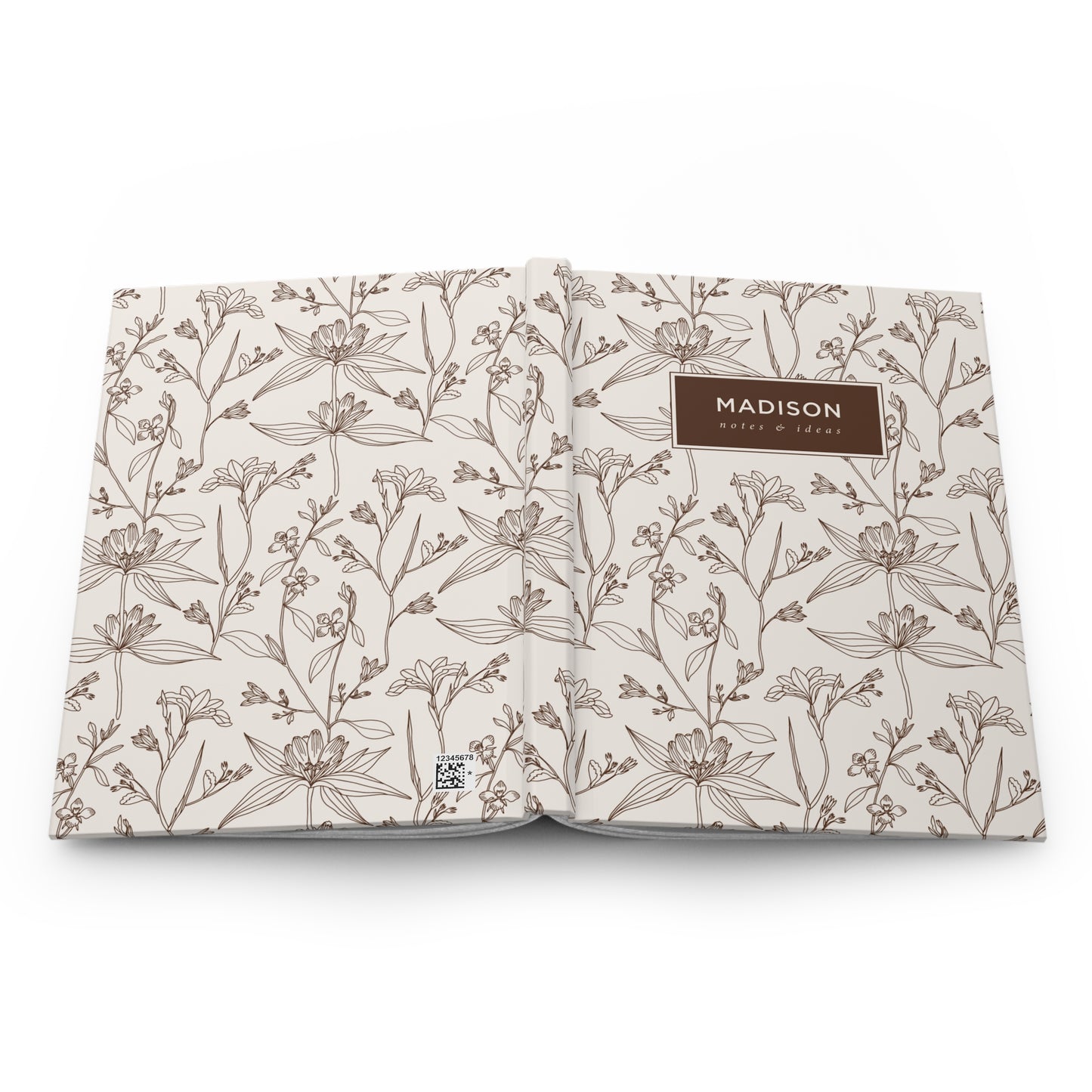 Vintage Blooms Hardcover Lined Notebook