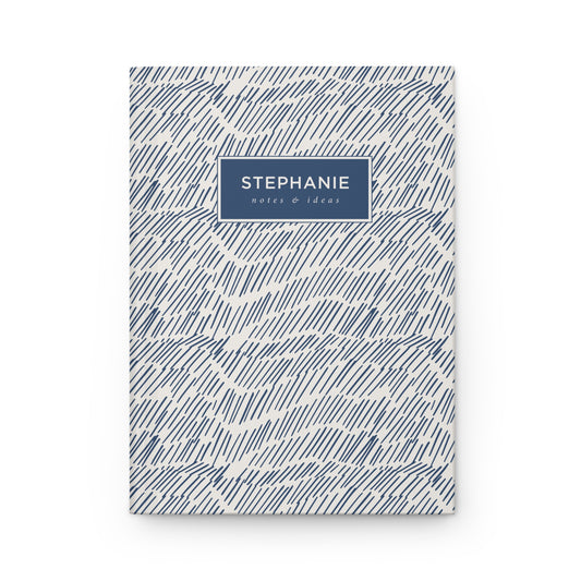 Blue Strike Hardcover Lined Notebook