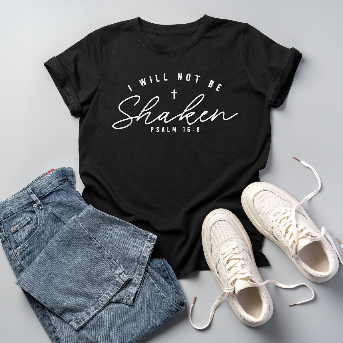 I Will Not Be Shaken Tee